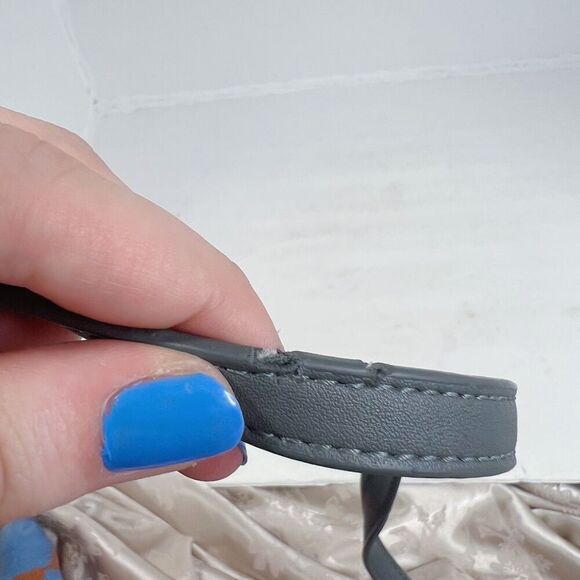 Urban Outfitters UO Grey Suede Crossbody Bag Foldover Purse - Picture 10 of 10